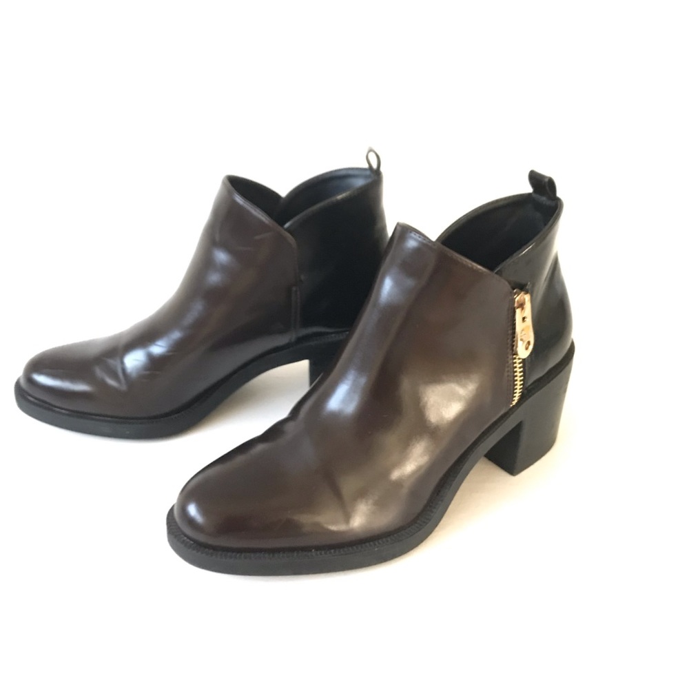Black and brown Zara booties worn once